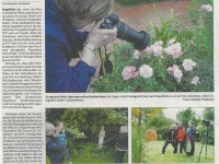 Mit unserer Dozentin Angela von Brill auf Fotoexkursion in den wundervollen Gärten der Region.