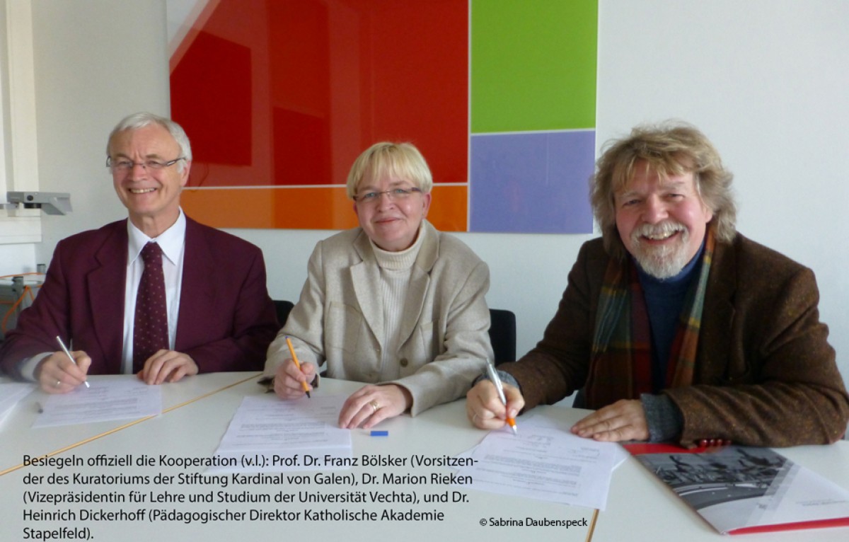 Katholische Akademie Stapelfeld und Universität Vechta starten Kooperation
